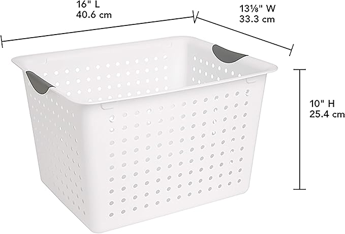 STERILITE 1628 Deep Ultra Plastic Storage Basket