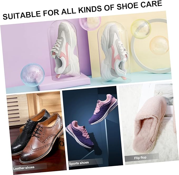 6pcs Stackable Transparent Shoe Storage Box Thicken Plastic Container for Organized Closet Entryway Bedroom s White