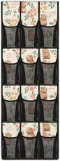 Hamsters Shoe Organizer Over The Door 12 Pockets Door Hanger Organizer Bathroom Space Saving Shoe Holder Hanger for Living Room