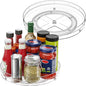 Optish 2 Pack Lazy Susan Organizer, 10.7" Lazy Susan Turntable for Cabinet, Refrigerator Organizer and Storage for Pantry, Closet, Countertop, Non-Skid Fridge Organizers