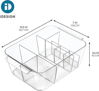 iDesign Makeup Organizer for Countertop or Vanity- Storage for Cosmetics and Toiletries - Set of 2 - Clear
