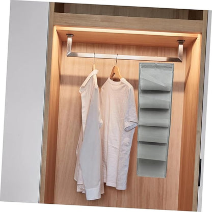 12-Slot Hanging Shoe Organizer Bag for Closet Over Door Storage Wall-Mounted Multi-Layer Design Sturdy Fabric for Shoes and Accessories