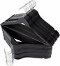Solid Wooden Hangers 30 Pack, Wood Suit Hangers with Extra Smooth Finish, Precisely Cut Notches & Chrome Swivel Hook, Wooden Clothes Hangers for Shirt Coat Jacket Dress, Black