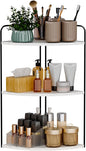 Forest Angle Bathroom Counter Organizer,Countertop Organizer,Vanity Organizers,Bathroom Storage,Bathroom Sink Caddy,Counter Shelf,Corner Counter,Corner Shelves(Black-White Marble)