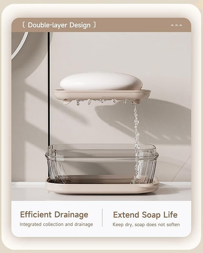 Doter Travel Soap Case, Leakproof Soap Container with Lid, Portable Bar Soap Holder for Traveling, Transparently Soap Dishes for Bathroom, Shower, Gym, School, Camping, Vacation, Outdoor