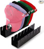 CHENYAOAI Hat Organizer for Baseball Caps, 2 Pcs No Install Acrylic Hat Stand for 14 Baseball Caps, Hat Racks for Caps Display and Organizer for Bedroom, Closet, Dresser, Office, Hat Holder
