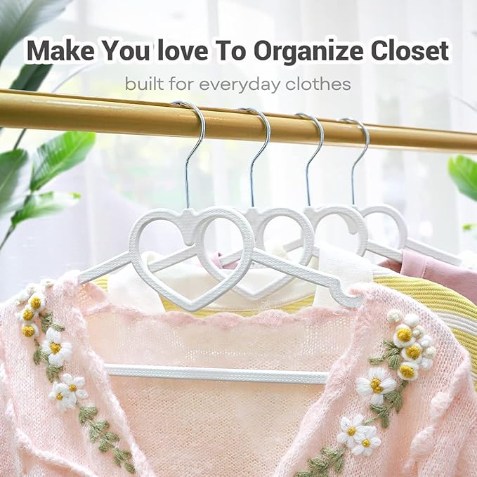 Plastic Hangers 20 Pack, Cute Clothes Hangers Ultra Thin Space Saving with 360 Degree Swivel Hook-Strong and Durable Adult for Dress, Shirts,Coats