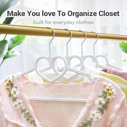 Plastic Hangers 20 Pack, Cute Clothes Hangers Ultra Thin Space Saving with 360 Degree Swivel Hook-Strong and Durable Adult for Dress, Shirts,Coats