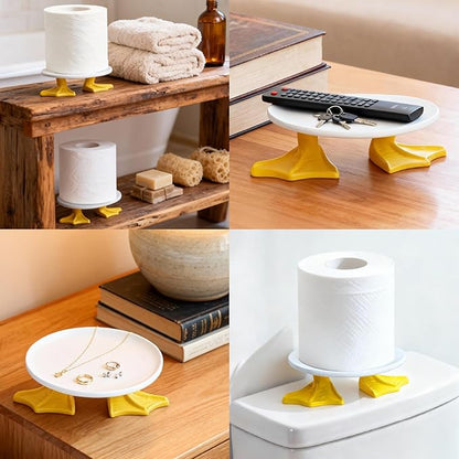 Duck Feet Toilet Paper Holder Modern Farmhouse Decor Cute Paper Towel Holder Tissue Holder for Bathroom Bathroom Decorations