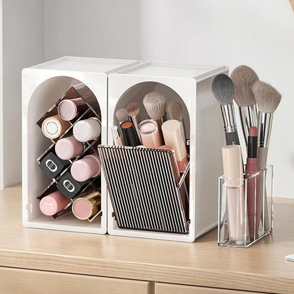 Modular Makeup Organizer, Clear Acrylic Cosmetic Storage Box with Drawer, Vanity Countertop Organizer for Makeup, Skincare and Beauty Accessories – Multiple Styles