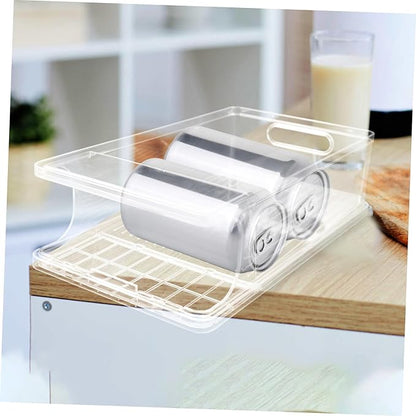 Healifty Can Holder Stackable Beverage Can Holder Fridge Drink Organizer Drink Dispenser Household Fridge Organizer