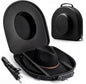Cowboy Hat Travel Case, Hard-Shell Crushproof Box w/Adjustable Strap, Large Carrier Fits 1–3 Cowboy/Fedora/Panama Hats, Magnetic Closure, Pocket, Black