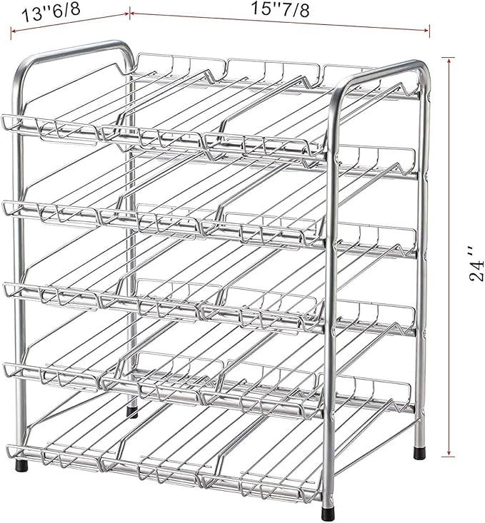 Can Organizer for Pantry, Can Rack Can Storage Dispenser for Canned Food (5 tiers)