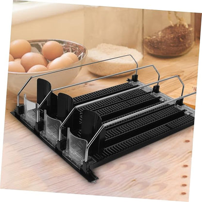 COLLBATH Automatic Drink Dispenser for Fridge Water Bottle Organizer for Cabinet Soda Can Dispenser Drink Tray