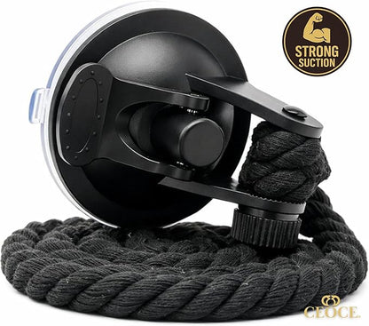 Car Cowboy Hat Holder for Truck – Easy-to-Use, Cotton Rope, Strong Suction Car Hat Holder Cowboy, Western Style – Keeps Gear Safe from Damage. (3-Pack)