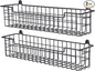 Spice Rack Organizer Wall Mount, Spice Organization Storage Shelf for Cabinet Door, 2 Packs Wall Spice Rack Saving Space for Kitchen, Black