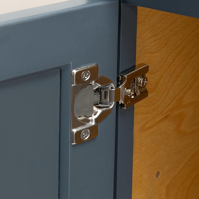 Quicklock RTA (Ready-to-Assemble) | Base Kitchen Cabinets - Shaker Style | Made in America (Needlepoint Navy, 36" Wx34.5 Hx24 D Base)