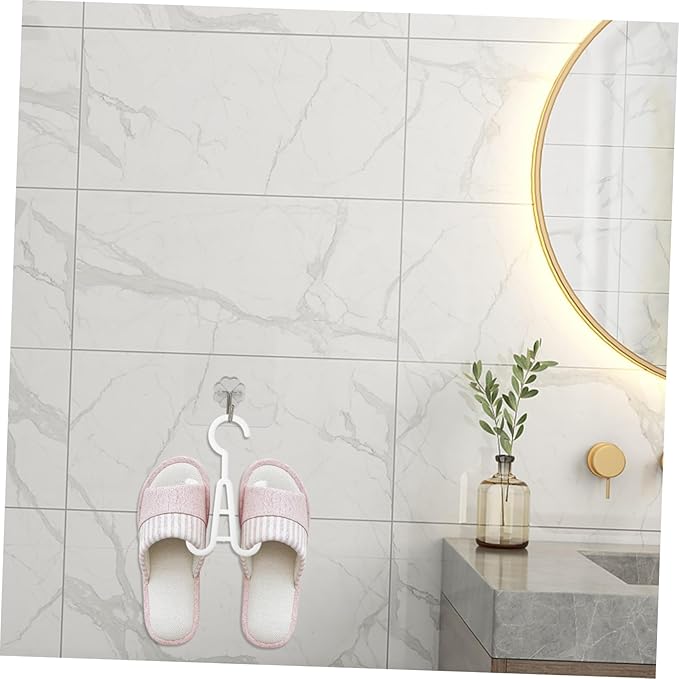 Ciieeo 10pcs Double Hooks over Door Storage Organizer Shoes Hanging Rack Sturdy Plastic Construction Shoes Organizer for Slippers Boots Socks