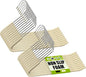 Spring Fever Open Ended Non Slip Sponge Padded Pants Hangers - Chrome Plating Foam Heavy Duty Space Saving Beige 20