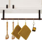 Hanging Under-Cabinet Multipurpose Rack Storage Rail, Under-shelf Storage, utensil, pot & pan suspended leather storage Hanger cup hook