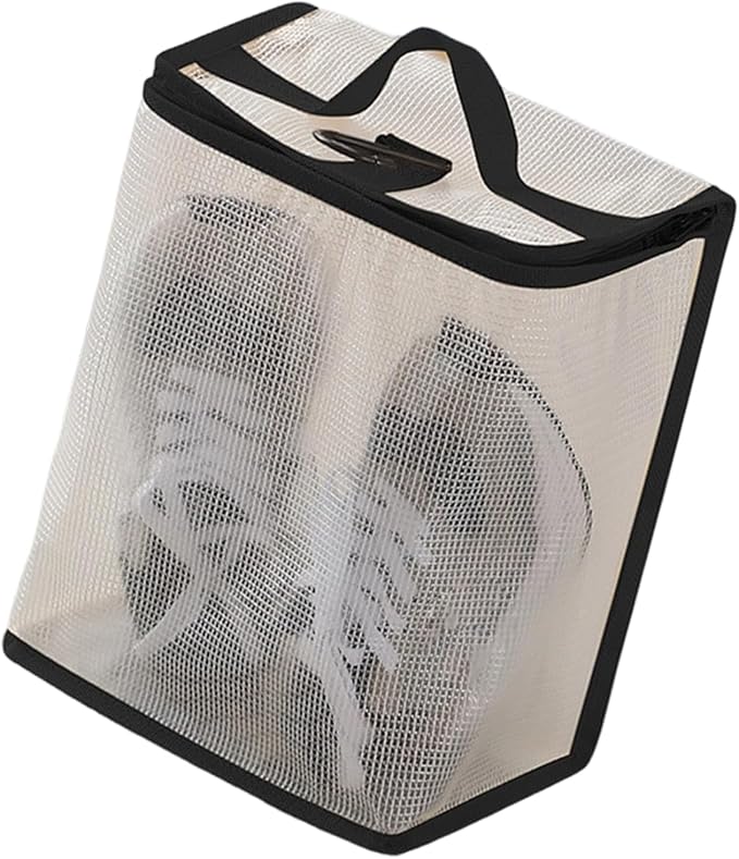 PVC Shoe Organizers for Travel with Meshes Design to Odors Ideal for Suitcases Backpacks and Home Closet Storage Hanging Shoe Organizers