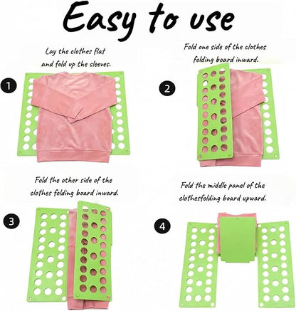 Toddler Shirt Folding Board (Ages 1–7) – Build Independence & Fine Motor Skills, Mini Kids Clothes Folding Board & Shirt Folder, Portable Laundry Organizer for Small Sizes（Cyan）