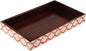 Handicrafts Home 10"x6" Vanity Tray for Bathroom Countertop, Moroccan Bone Inlay Decorative Organizer Tray for Perfume, Jewelry, Cosmetics & Dresser Decor, Rectangular Catchall Tray, White Red