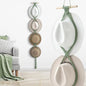 Yulejo Macrame Hat Hangers Boho Hat Rack Cowboy Hat Hanger Back of Door Hat Organizer (Sage Green,Four Hats Style)