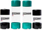 Viewtainer Slit-Top 4 pack - 2" (Black/Green)