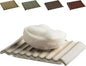 Zoeeker Soap Holder, Ceramic Bar Soap Dishes Soap Saver for Bathroom, Shower, Sink, Kitchen, Countertop, Bath Tub, Keep Soap Bars Dry, White