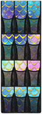 Scale Behind Door Shoes Hang Holder Rack,Storage for Small Spaces,Shoes Hanger Storage Organizer Bag for Bedroom Unique Print