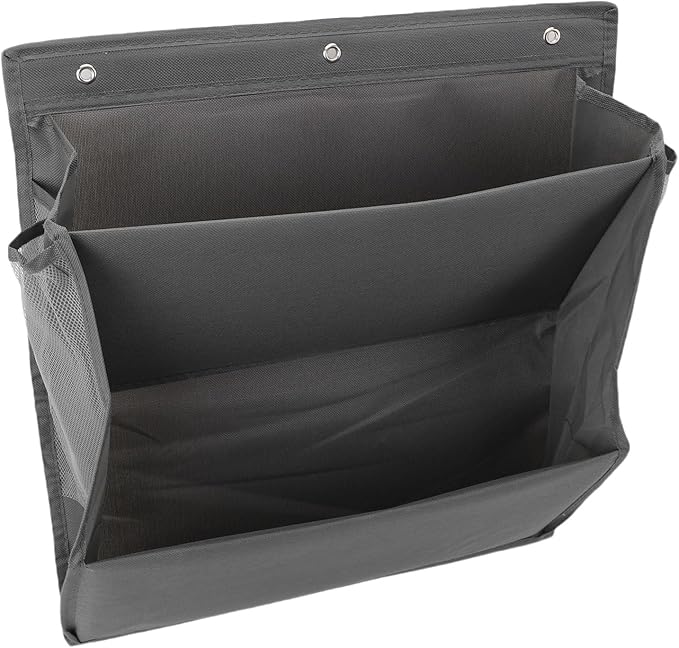 Efficiently Use Vertical Space with Door Mounted Design Hanging Shoes Design, Oxford Fabric Double Tier Shoe Organizer for Spaces (Gray)