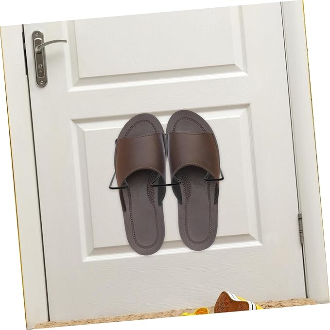 Happyyami 2pcs Over Door Shoe Rack for Boots Wall Mounted Shoe Organizer Easy Installation Space Saving Storage for Entryway Closet and Garage Air Circulation Design to Prevent