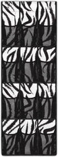 Zebra Print Over the Door Shoe Organizer Foldable Hanging Shoe Organizer with 12 Large Pockets Sturdy Oxford Storage Holder for Dorm Room