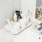 Weenson Bathroom Vanity Tray for Makeup Jewelry Candle Perfume Decor Toilet Tank, Serving Tray for Food Snacks, Kitchen Tray for Countertop Soap Dispenser Spice Coffee Nightstand11.8”L x 7.9”W x 0.8”H