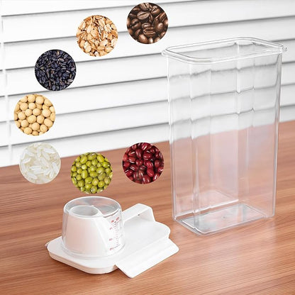 FrutPunch Rice Container,Rice Storage Container,3-5 Lbs Tcereal Storage Container,Suitable for Home Kitchen Rice, Soybean Food Storage,Pet Food Storage Containers (2.3, Liters)