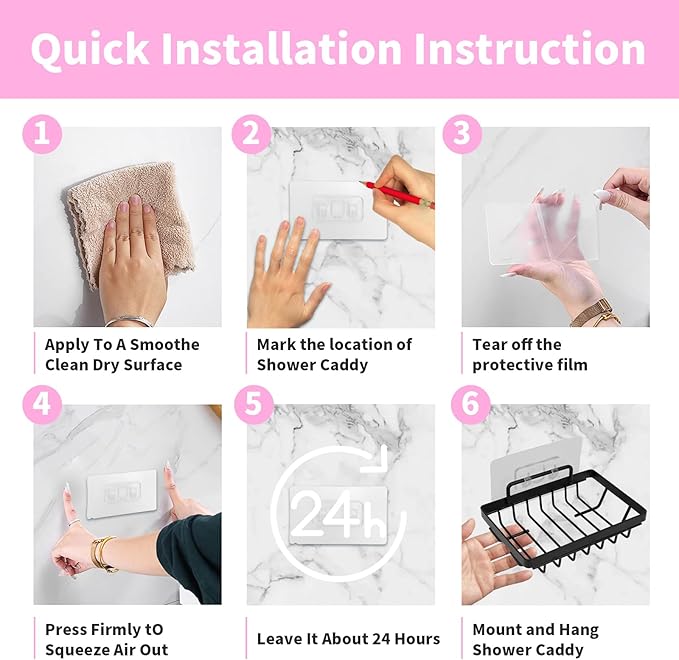 Carrie Joe Soap Dish Holder No Drilling 304 Rustproof Stainless Steel Wall Mounted Soap Holder Tray Bar Sponge Holder for Bathroom & Kitchen