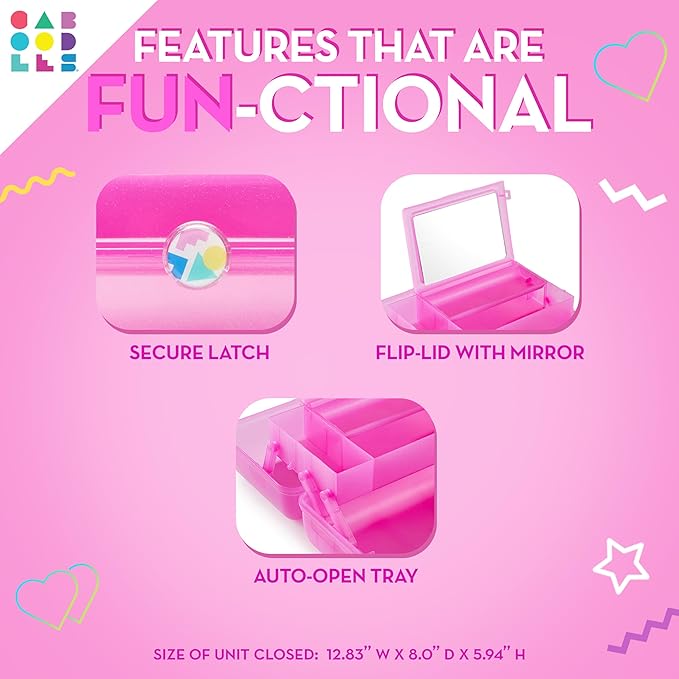 Caboodles On-the-go girl cosmetic organizer, Bubblegum Marble