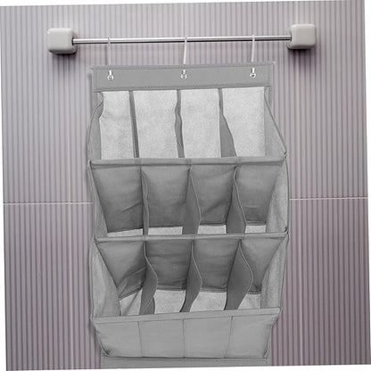 Zerodeko Door Hanging Shoe Rack Over The Door Organizer Closet Storage for Sneakers Boots Heels Entryway Bathroom Laundry Room
