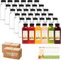 BAKHUK 472pcs 12oz Empty Plastic Juice Bottles with Caps, Plastic Water Bottles with lids, Reusable Clear Bulk Beverage Containers for Juice, Milk and Other Beverages