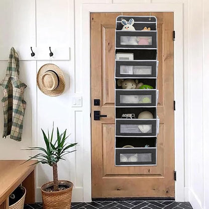 Closet Door Organizer, Large Capacity Closet Cabinet Storage Bag, Space Saver Bag for Bra Underwear Underpants Socks