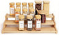 Bamboo Spice Rack，3-Tier Spice Rack Organizer for Cabinet or Pantry (Bamboo, L)
