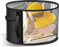 Oversized Clear Hat Storage Bag for Women, Closet Hat Boxes Organizer Bag with Dustproof Lids, Holds up to 7 Caps Cowboy Hat Organizer for Closet, Hat Carrier Case for Travel (Black)