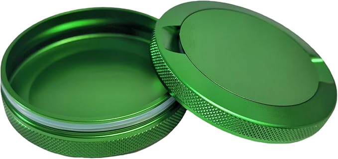 3.5 Upgraded Pouches Can Holder Pouch Container Metal Pouch Tin Portable Exquisite Zipper Case (GREEN)