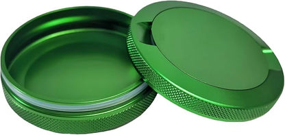 3.5 Upgraded Pouches Can Holder Pouch Container Metal Pouch Tin Portable Exquisite Zipper Case (GREEN)