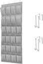 Over The Door Shoe Organizers with 24 Mesh Pockets Shoe Organizer Storage Hanging Shoe Organizer Shoe Holder for Rack (Grey)