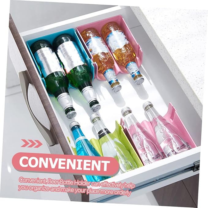 ABOOFAN 3pcs Beer Can Dispenser for Refrigerator Soda Organizer Water Bottle Rack