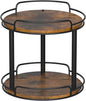 LAMU 10'' Wood Lazy Susan Turntable Organizer for Cabinet, 2 Tier Lazy Susan Spice Rack Organizer for Kitchen, Table Top, Countertop, Pantry, Medicine Organizer