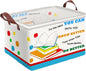 Book Storage Basket Waterproof Canvas Toy Storage Bin Blanket Baskets Collapsible Outdoor Basket with Leather Handles Book Organizer for Nursery Room Classroom Library Closets,Bedrooms,Gifts Baskets
