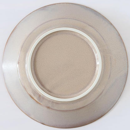 aito 517322 Natural Color Curry Plate, Pasta Plate, Approx. 8.3 inches (21 cm), Cinnamon, Beige, Mino Ware, Dishwasher Safe, Microwave Safe, Made in Japan